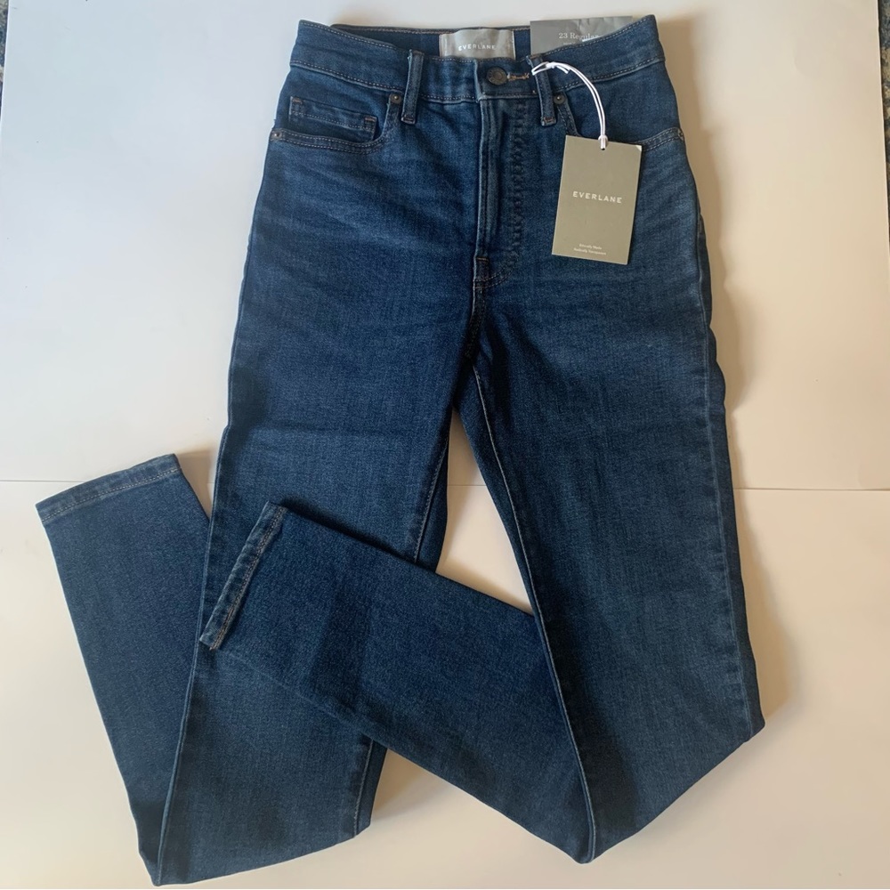 Everlane High Rise Skinny Blue Denim Jeans Size 23 Regular NWT